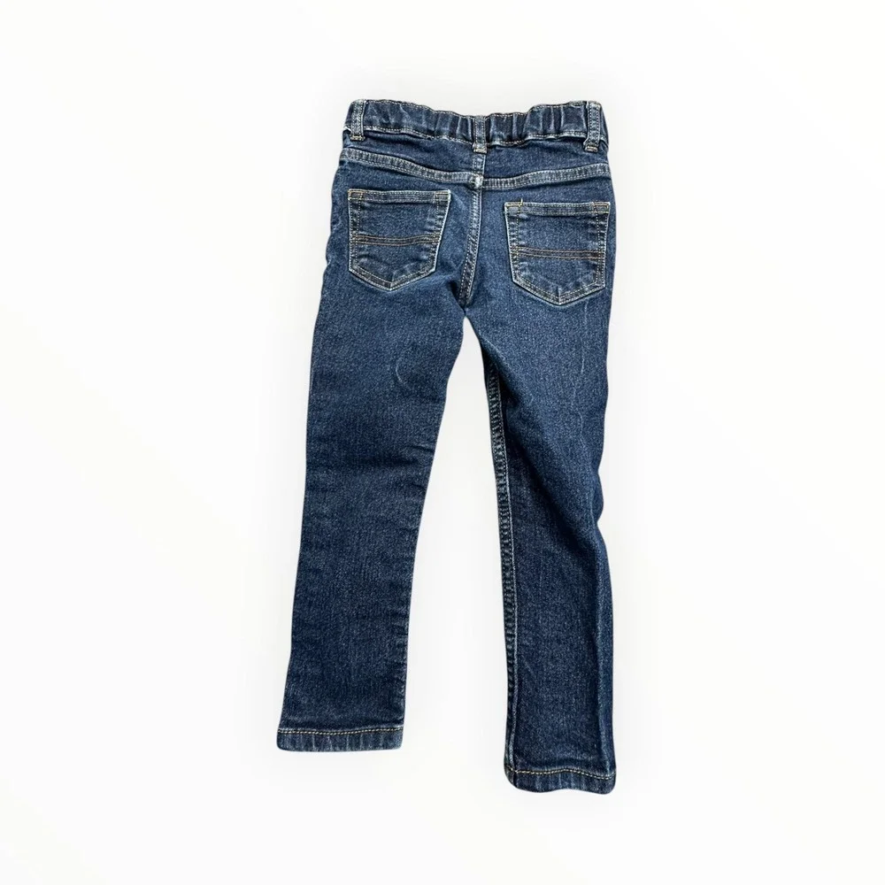 OshKosh B'gosh Skinny Jeans Boys 4R Dark Wash Denim Adjustable Waist Classic